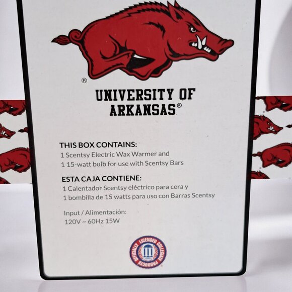 Scentsy University of Arkansas Wax Warmer ~ Campus Collection RARE New Open Box - Picture 10 of 11